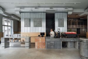 Chernyi Cooperative Coffee Roasters A Fusion of History and Urban Aesthetics