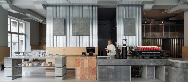 Chernyi Cooperative Coffee Roasters A Fusion of History and Urban Aesthetics