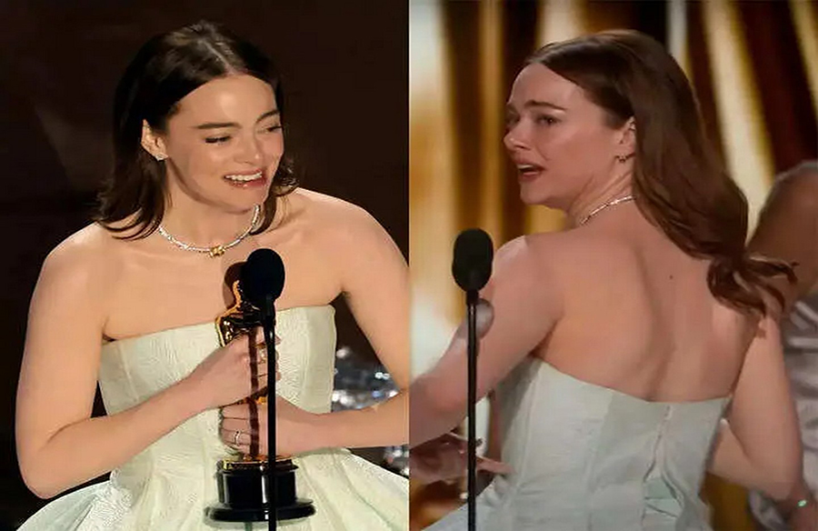 Emma Stone’s Oscar Win Amidst a Wardrobe Malfunction