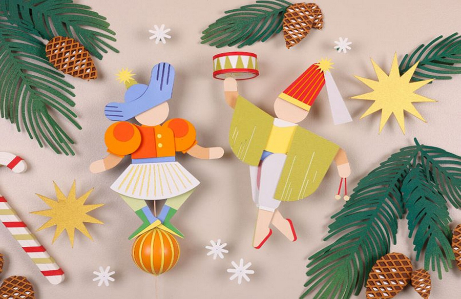 Crafted Christmas Magic: Diana Beltran Herrera’s Paper Characters